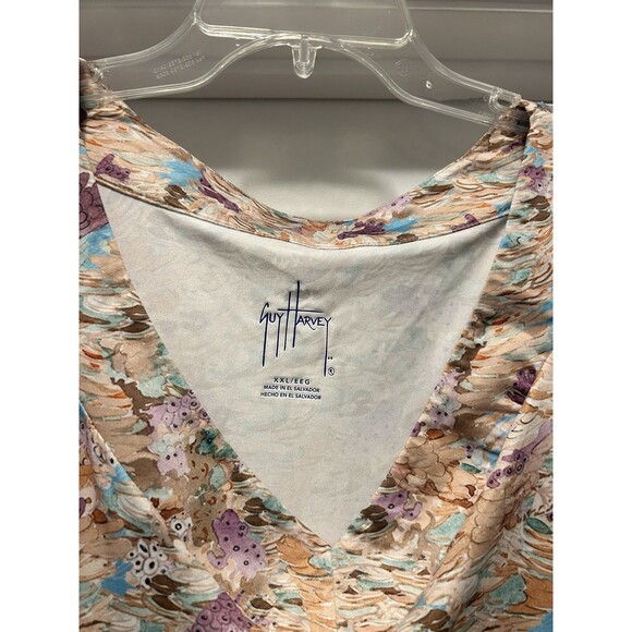 Guy Harvey Performance Dress Women’s Size XXL Stretch Abstract Print Fish Beach - Picture 2 of 3